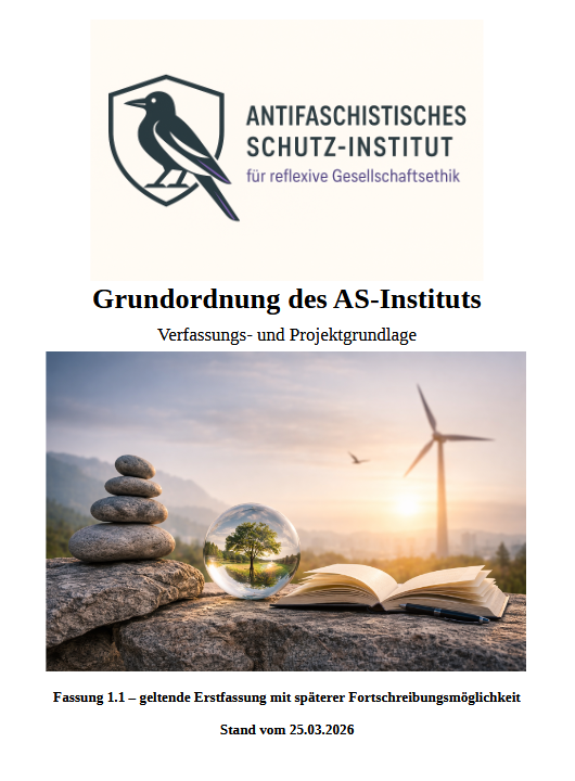 Cover Grundordnung des AS-Instituts